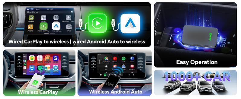 2air CarlinKit 5.0 Wireless CarPlay Wireless Android Auto Box 2.4G&5.8Ghz WiFi BT Auto Connect Plug&Play For Wired AA CP Cars Converter Adapter 2air CarlinKit 5.0 Wireless CarPlay Wireless Android Auto Box 2.4G&5.8Ghz WiFi BT Auto Connect Plug&Play For Wired AA CP Cars Converter Adapter