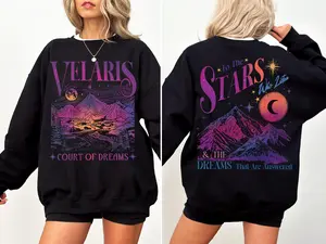 Velaris City of Starlight 2 Sided Sweatshirt, The Night Court Shirt, Bookish Gift, Court Of Dreams, City Of Starlight Acotar Merch, Acotar Shirt, Bookish
