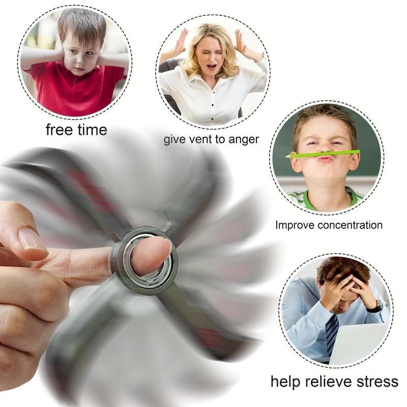 Spinner Fidget Toy for Stress Relief & Focus - Hand Exercise Gadget for Anxiety, ADHD, and Relaxation - Fun Star Shape Design