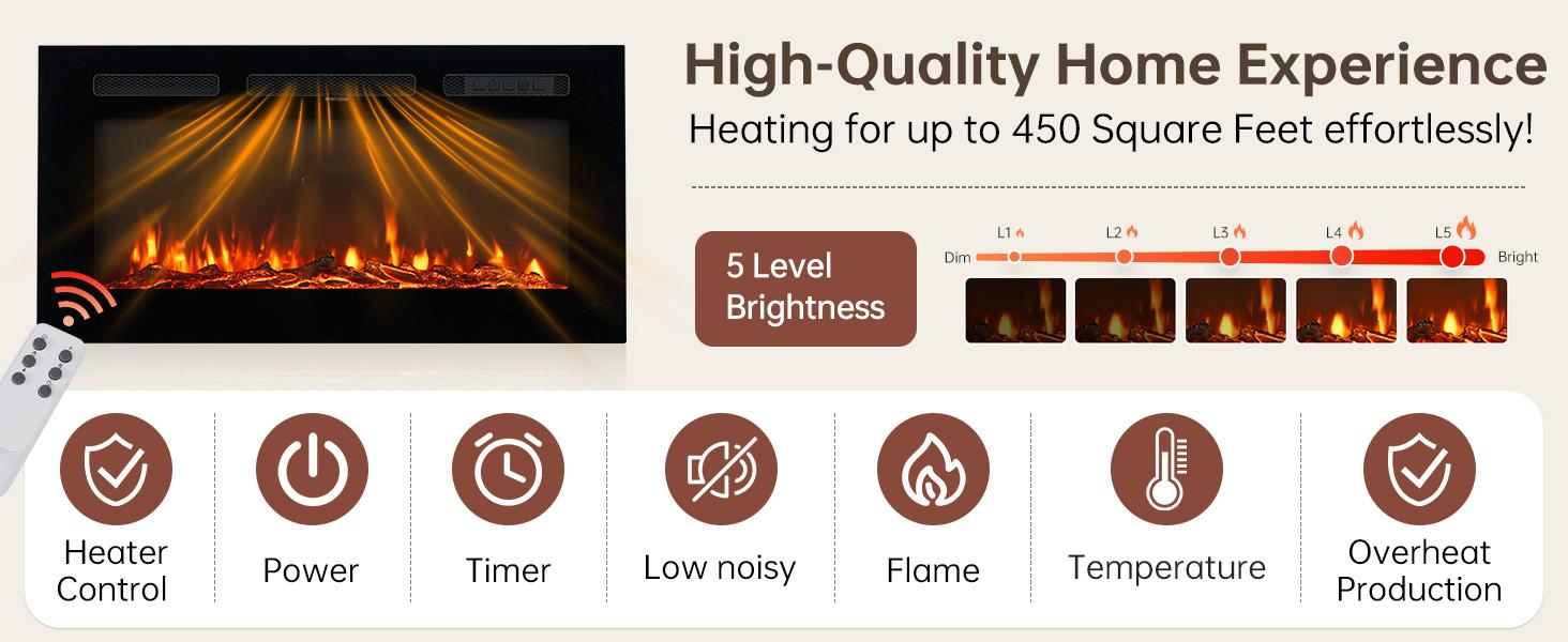 【2 Packages Shipping】Oneinmil Fireplace TV Stand with Barn Door for TVs up to 80", Farmhouse 70" Fireplace Entertainment Center with Storage Cabinets, White TV Stand and Black