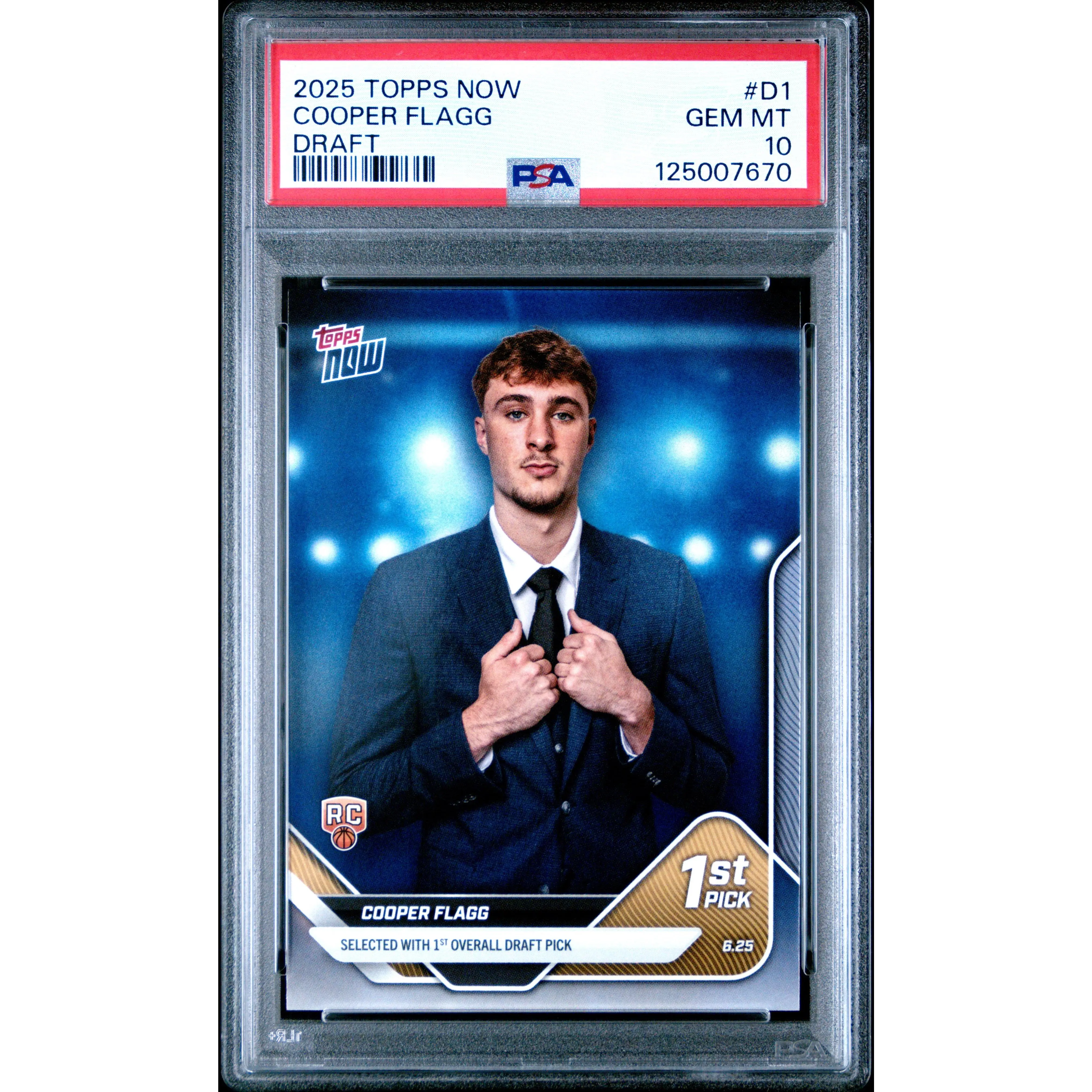 Topps Now Cooper Flagg PSA 10