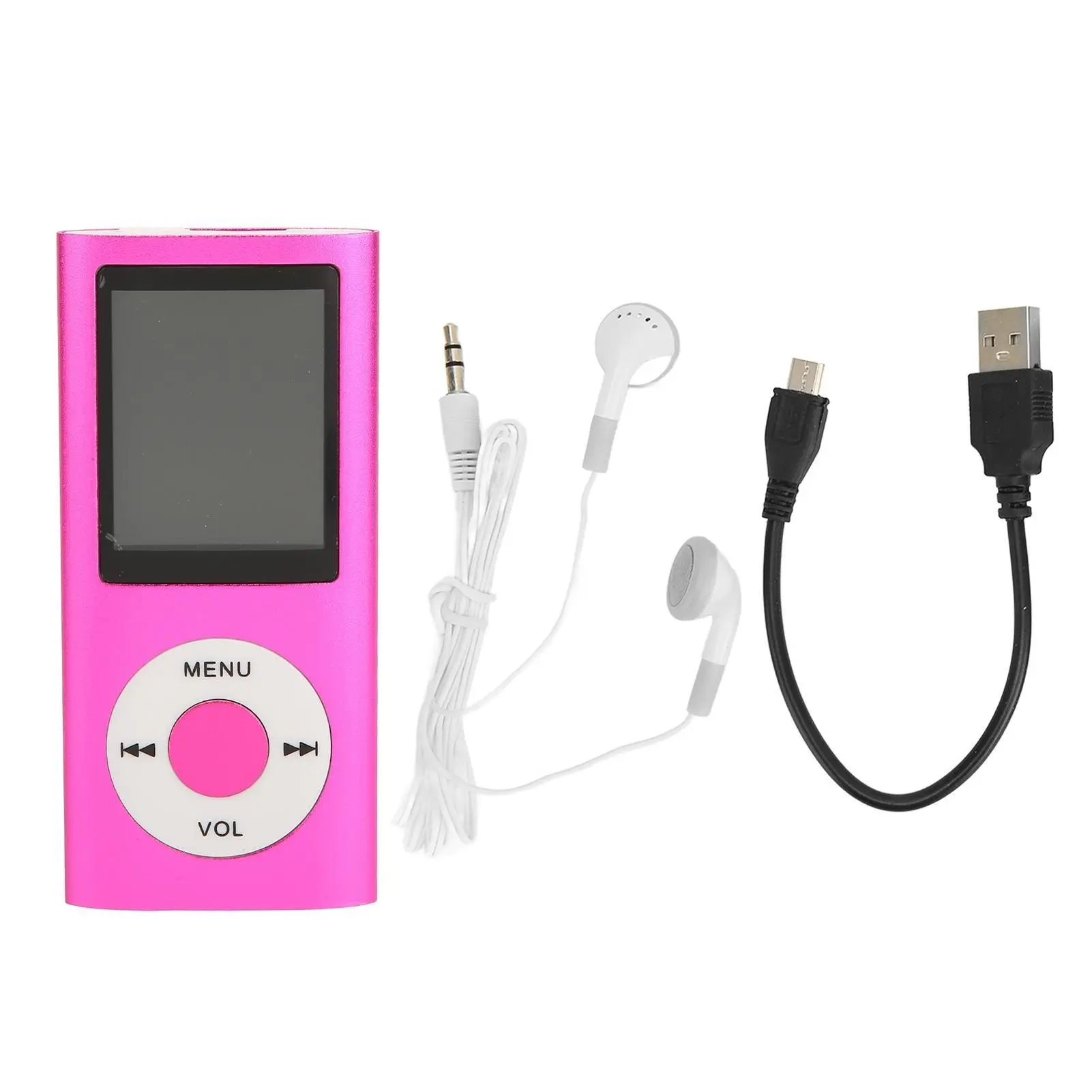 MP3 Player,MP3 Music Player Stylish Multifunctional Lossless Sound Slim 1.8 Inch LCD Screen Portable MP3 Music Player