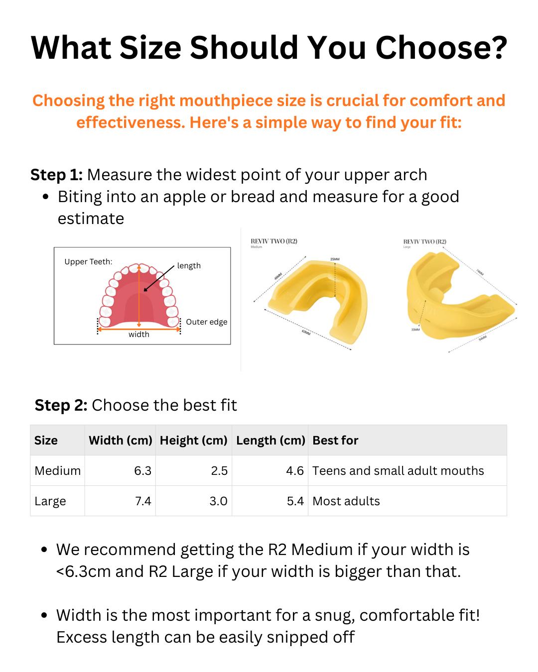 Reviv Mouthguard R2 for Teeth Grinding, TMJ Relief & Better Sleep - Soft Silicone with Supportive Fit for Daily Use Reviv Mouthguard R2 for Teeth Grinding, TMJ Relief & Better Sleep - Soft Silicone with Supportive Fit for Daily Use