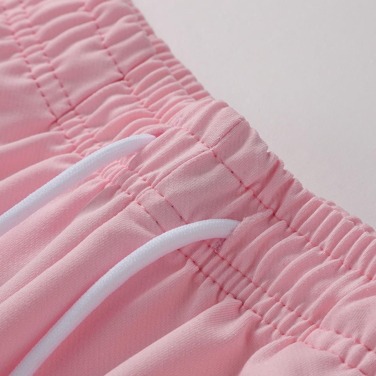 4-piece women's solid-color basic casual home pants, available in , soft and comfortable, trendy colors, basic style, with pocket design, waist drawstring, can be used as home wear, women's nightwear, for summer wear, suitable as a gift for women