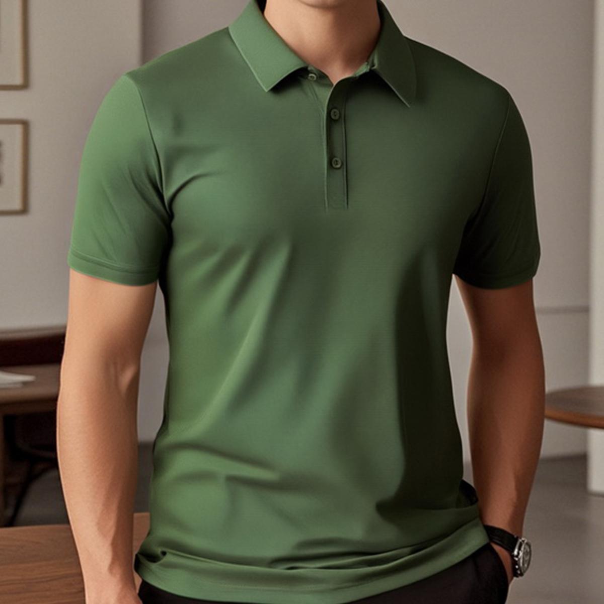 Premium Performance Polos: Ultra-Breathable, Moisture-Wicking Polos with Stretch | Fashion Collar Short Sleeve Casual Tees (Available in Various Colors) Soft, Sweat-Absorbing, Lightweight Everyday Wear