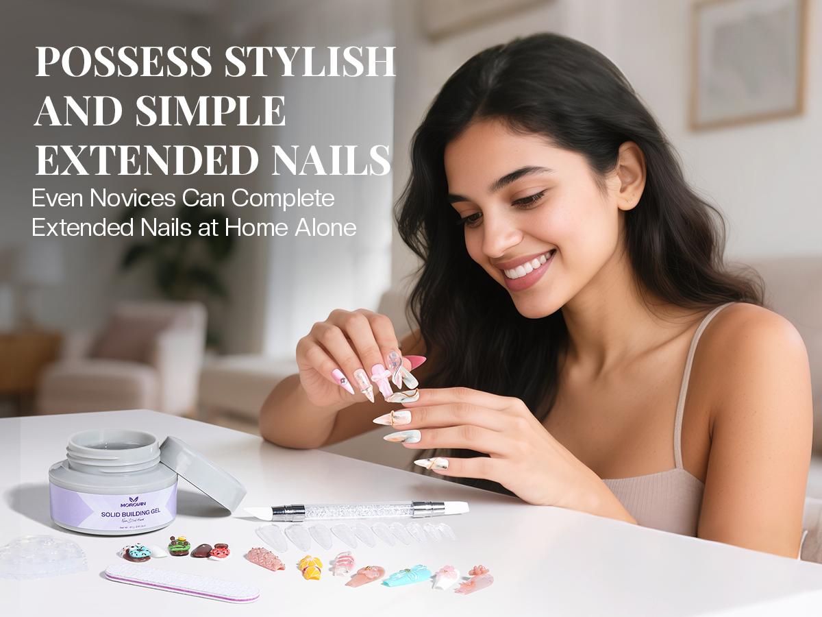 Morovan Solid Builder Nail Gel: 60g Large Capacity Nail Builder Gel for 3D Sculpting Non-Sticky Hard Gels for Nails Extension Carving Soak Off UV LED Salon Home DlY Morovan Solid Builder Nail Gel: 60g Large Capacity Nail Builder Gel for 3D Sculpting Non-Sticky Hard Gels for Nails Extension Carving Soak Off UV LED Salon Home DlY