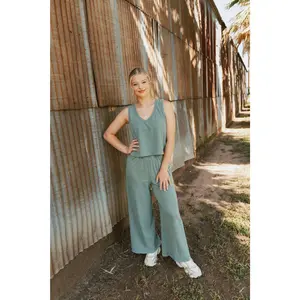 Scout Jersey Crop Flare Pant Hunter Green ZP253841
