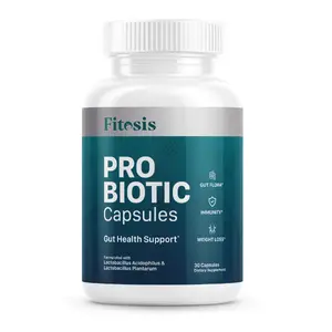 Fitosis Pro Biotic Capsules | 20 Billion CFU Probiotics with 5 Strains Including Lactobacillus Acidophilus & Plantarum | Gut Health, Immunity & Digestive Support | 30 Capsules