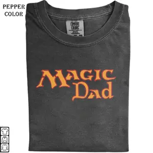 Magic Dad Magic the Gathering MTG Shirt, Father's Day Vintage Shirt, Unisex Cotton Graphic Top T-Shirt, Unisex Cotton Crewneck Top for Daily Wear