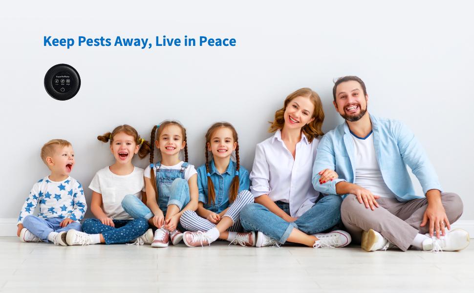 RepelloMate Ultrasonic Pest Repeller Plug-In - 3 Adjustable Modes for Mice Rats Spiders Ants Roaches Mosquitoes Bugs - Chemical-Free Eco-Friendly Device for Indoor Use