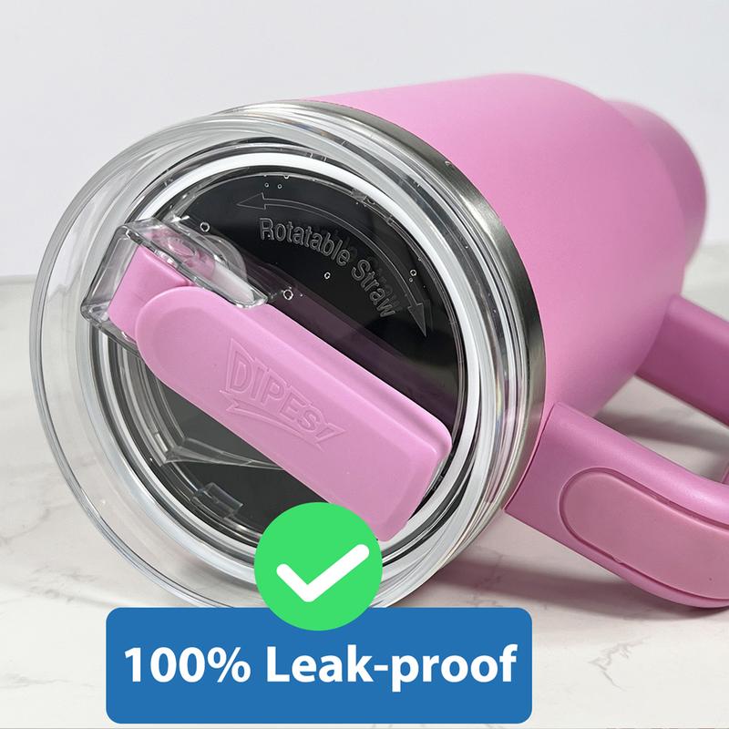 DIPESI 2-Piece 40 oz Replacement Cup Lids for Stanley Flip Top Straw Spill and Leak Lids Kitchen Essentials Drink Lids