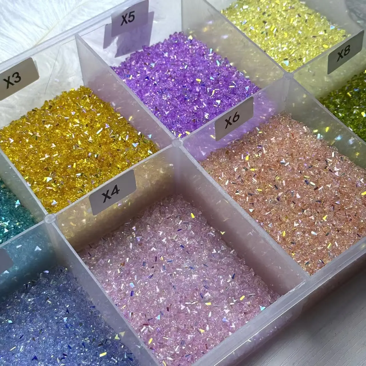【X1-17】4mm Electroplated Triangle Heart Glass Beads 30ml 【X1-17】4mm Electroplated Triangle Heart Glass Beads 30ml