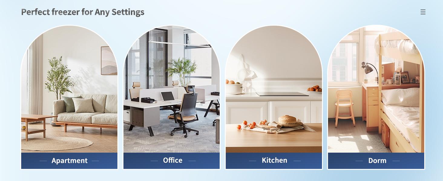 BANGSON 1.1 Cu.Ft Small Upright Freezer, Single Door Mini Freestanding Freezer, Adjustable Leveling Feet, Reversible Door, Adjustable Thermostat, Energy-Efficient & Quiet, Compact Design, for Apartment/Dorm/Kitchen, Black & Silver Portable Refrigerator Ho