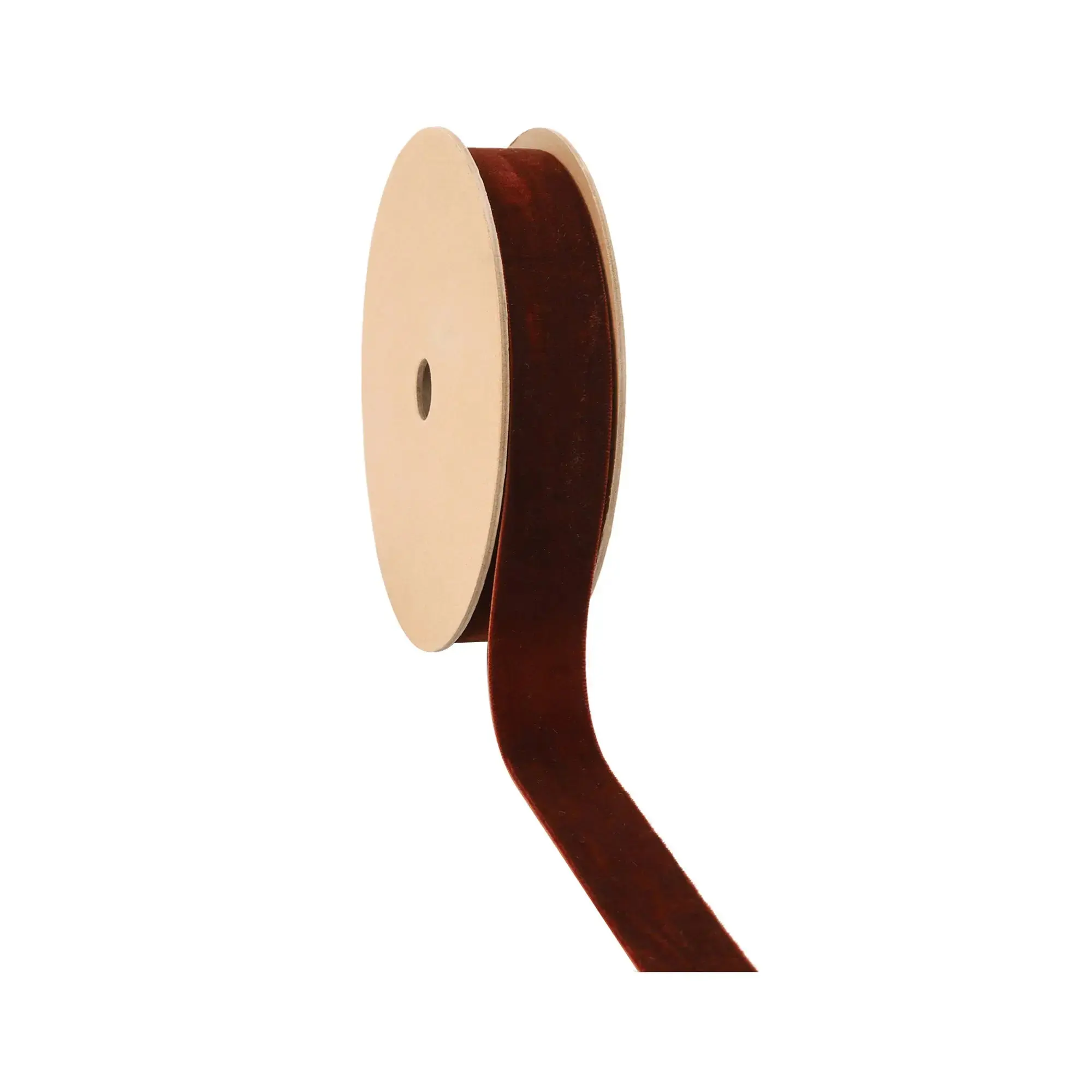 1" Velvet Ribbon | Gingerbread | 10 Yard Roll