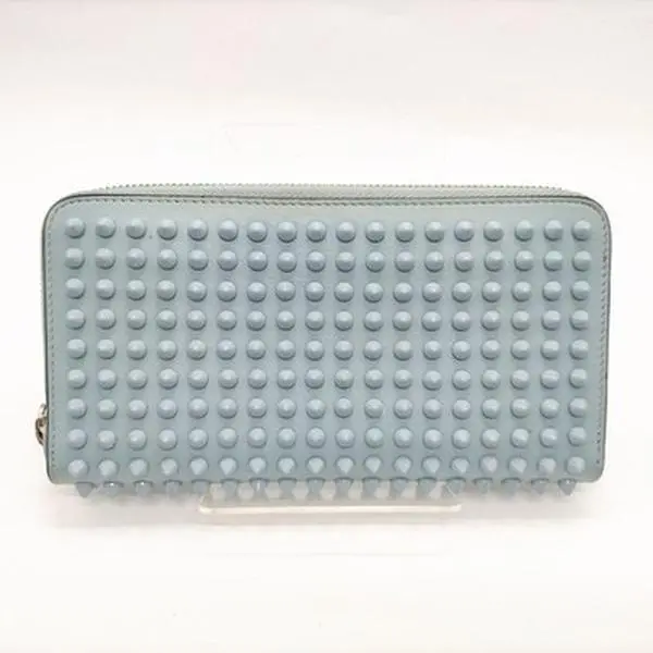 Pre-owned christian louboutin Other Other Long Wallet Blue Leather 2760426 12486584380/925207