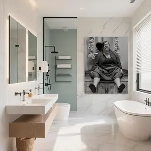 Funny Toilet Woman Artistic Decoration Trendy Wall Decor, Cute And Vibrant Art Print for Bedroom, Dorm, Gaming Setup, VSCO And Aesthetic Room Makeover