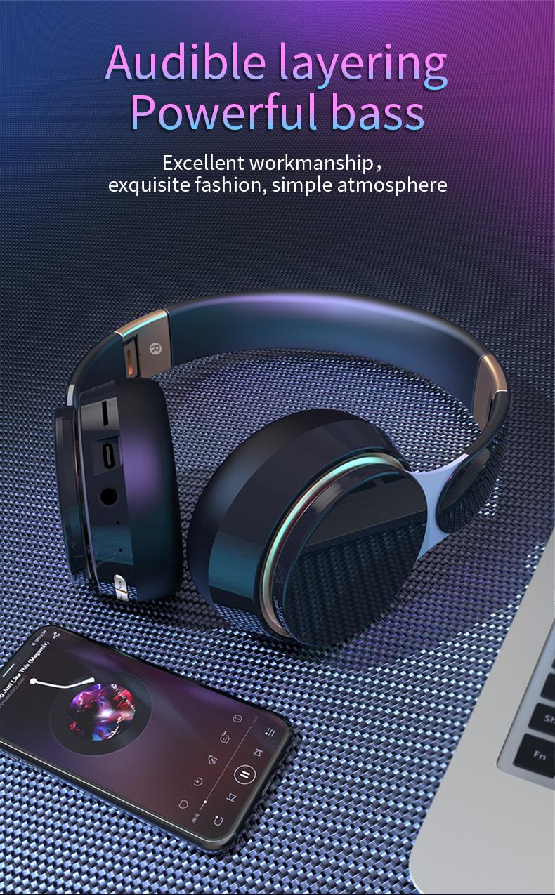 YANUQIA Wireless Headphones,Bluetooth Connection,Long Battery Life of 32 hours,Suitable for Sports,Games,Outdoor,Travel must,Music lovers,Suitable  for Phones and Android, Computers,Laptops and Other Smart Bluetooth Devices, Gift Recommendations