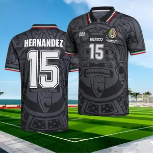 1998 Mexico Soccer National Team Home BLACK Nostalgia Soccer Jersey #15 Hernandez #11  Blanco Classic Breathable Quick Dry Soccer Jersey