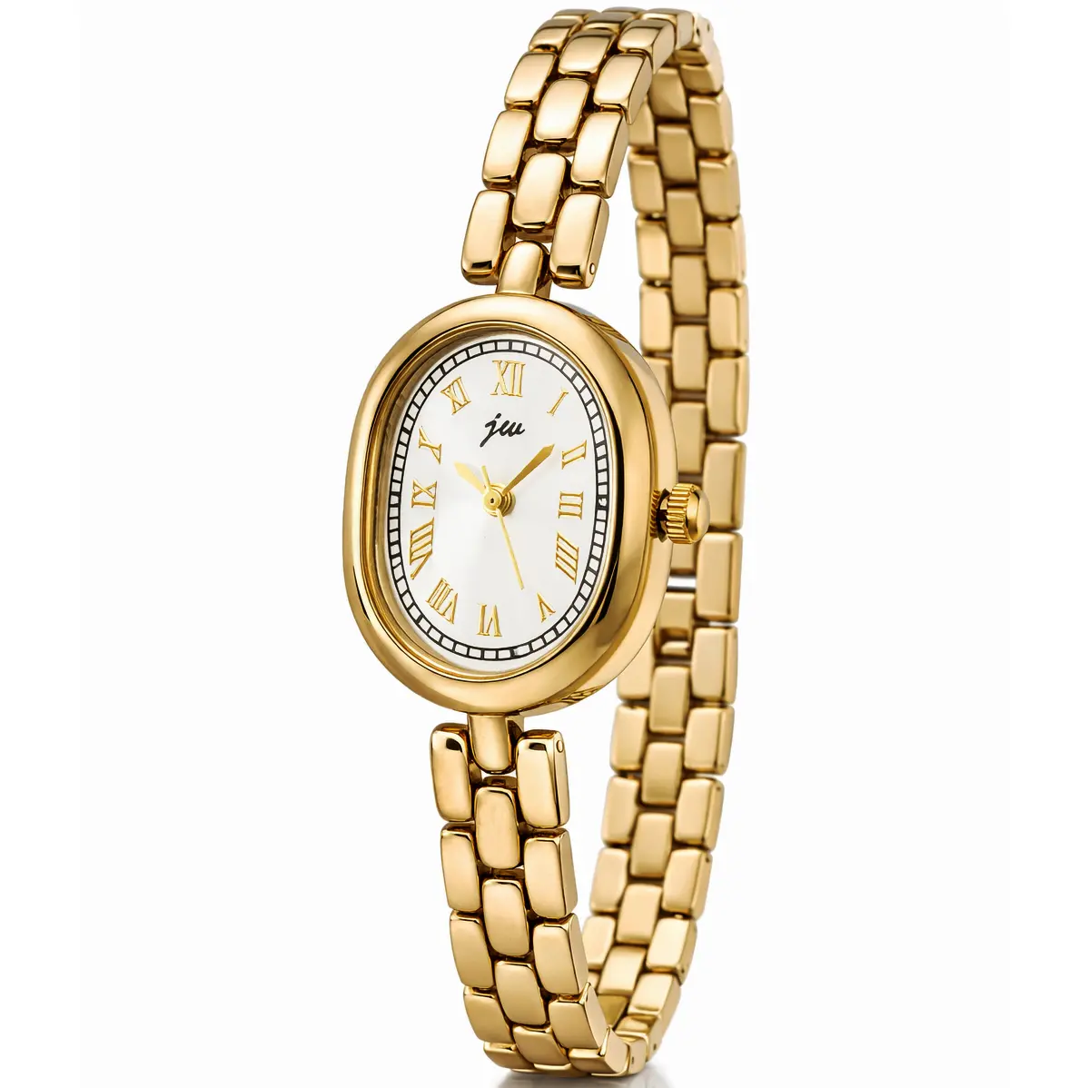 Gold-tone Quartz Ladies\' Bracelet Watch - Elegant Oval Dial BERNY Gold Women main image 4