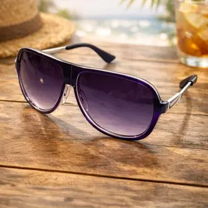 Aviator Sunglasses – Purple Gradient Lens | Unisex #11
