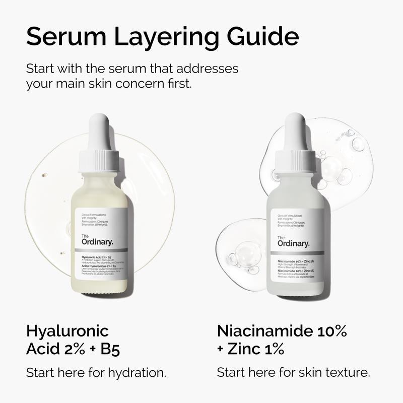 The Ordinary Niacinamide 10% + Zinc 1%, Smoothing Serum for Blemish-Prone Skin