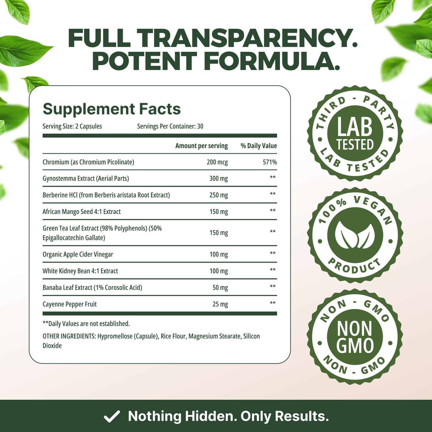 Metabolic Reset Capsules – African Mango – Support Metabolism, Energy & Digestive Balance – Plant-Based, Non-GMO – 60 Capsules by Serene Herbs