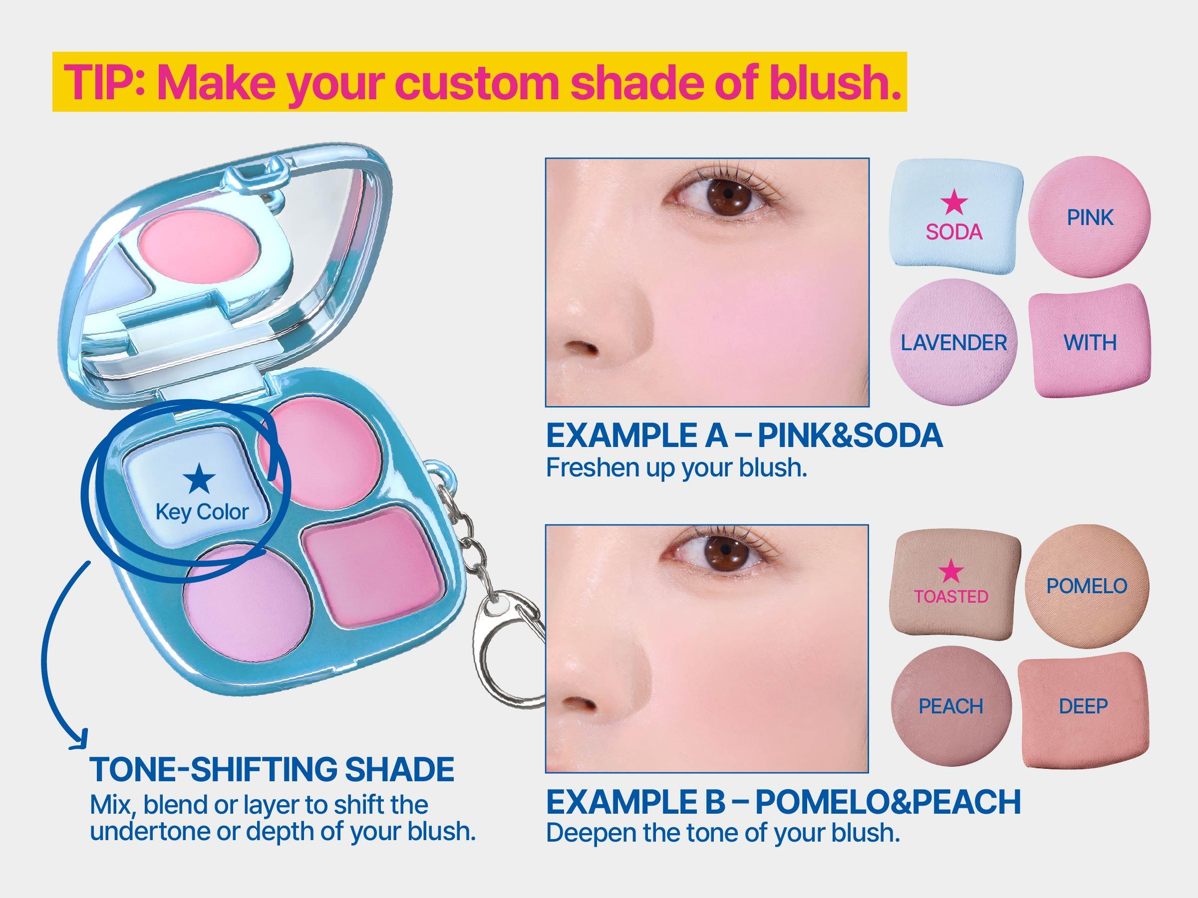 fwee Pocket Cheek Palette | 4-color Jelly Dough Blush Palette | Cream-to-Matte Finish | Bouncy, Airy Texture | Cute Keychain Compact – 4 Options | 0.33 oz fwee Pocket Cheek Palette | 4-color Jelly Dough Blush Palette | Cream-to-Matte Finish | Bouncy, Airy Texture | Cute Keychain Compact – 4 Options | 0.33 oz