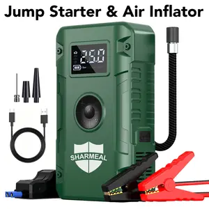 6000A Portable Car Jump Starter with Air Compressor 12VBattery Jump Starter Booster for 10 Gas and up to 9.0LDiesel Vehicles