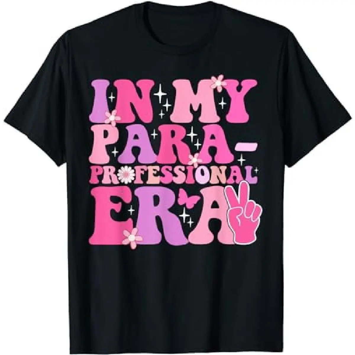 Printing In My Paraprofessional Era Para Paraeducator School Teacher T Shirt