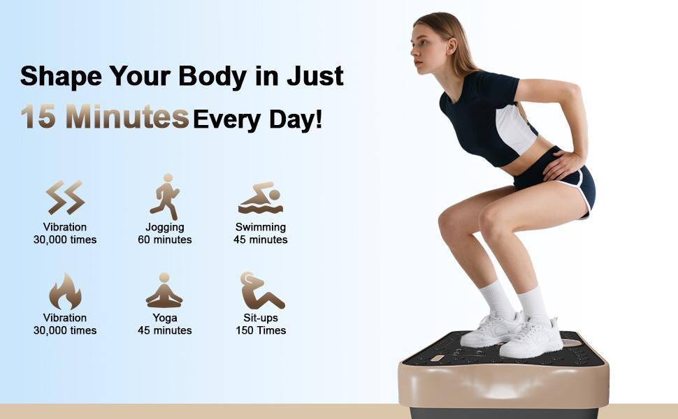 HopHorse Vibration Plate Luck Cross Clover Exercise Machine  Muscle Relaxation Vibration Plate Whole Body Fitness Platform for  Gyms Home Workout  Home Gym Equipment with 4 vibration plate exercise machine Speeds- Silent Tech Gift