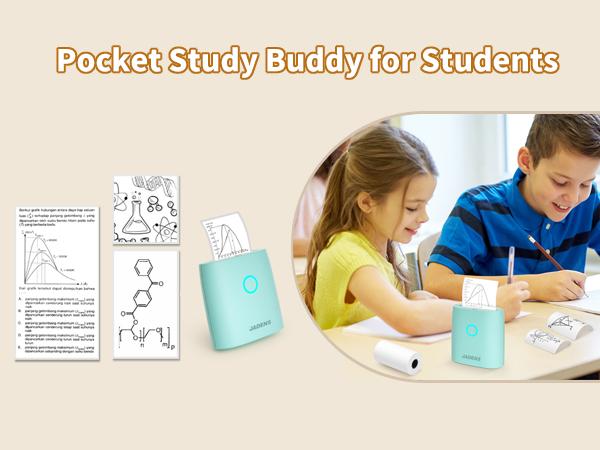 Jadens 2 inch Sticker Paper or Thermal Paper for JD21 Pocket Printer