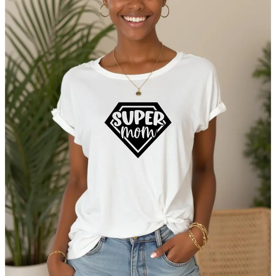 Mom Life Tee "Supermom" Graphic T-Shirt, Heavy Cotton, Celebrate Mom Power, Great Gift for Supermoms