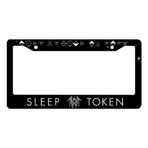 Sleep Token Aluminum Car License Plate Frame for Bold Women - High-Quality Aluminum, Rust Resistant, Pre-Drilled Holes, Fits Standard U.S. Plates, Perfect Gift for Entrepreneurs