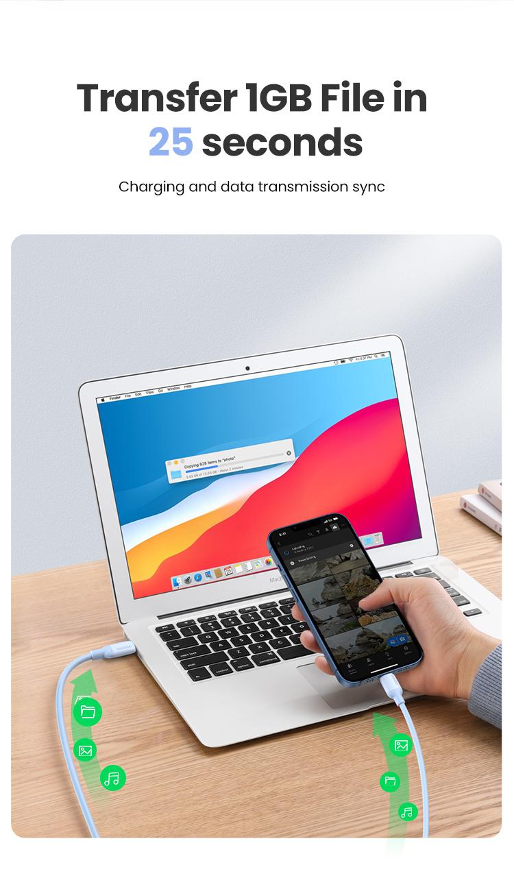 UGREEN 3.3FT USB C to Lightning & USB C Cable MFi Certification Lightning Cable Compatible with iPhone 17-8 Series, iPad 9, AirPods Pro, and More,TikTokShopBlackFriday ,TikTokShopJumpstartSale