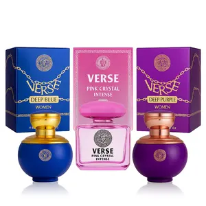 Verse Women’s Fragrance Collection – Deep Blue, Deep Purple & Pink Crystal Intense – 3.4 fl oz