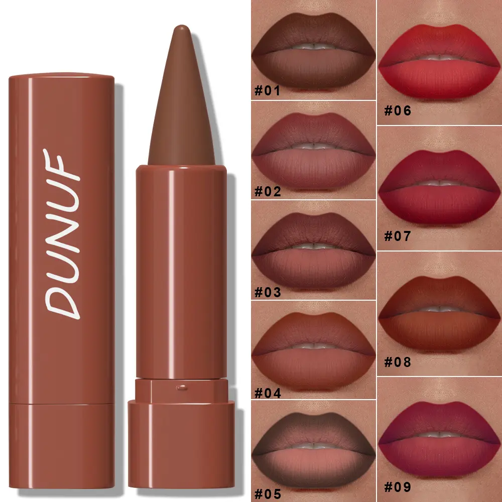 Cream Matte Lipstick Set Waterproof Makeup Easy To Apply Long Lasting Lip Glaze High Pigmented No Drying Lip Glossy Suitable For Beginners Cosmetic Gift