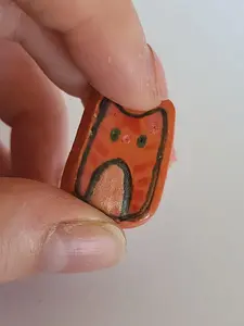 Custom Cat Keychain | Handmade Ceramic Pet Portrait Charm | Personalized Cat Gift | Hand-Painted Pottery Keychain