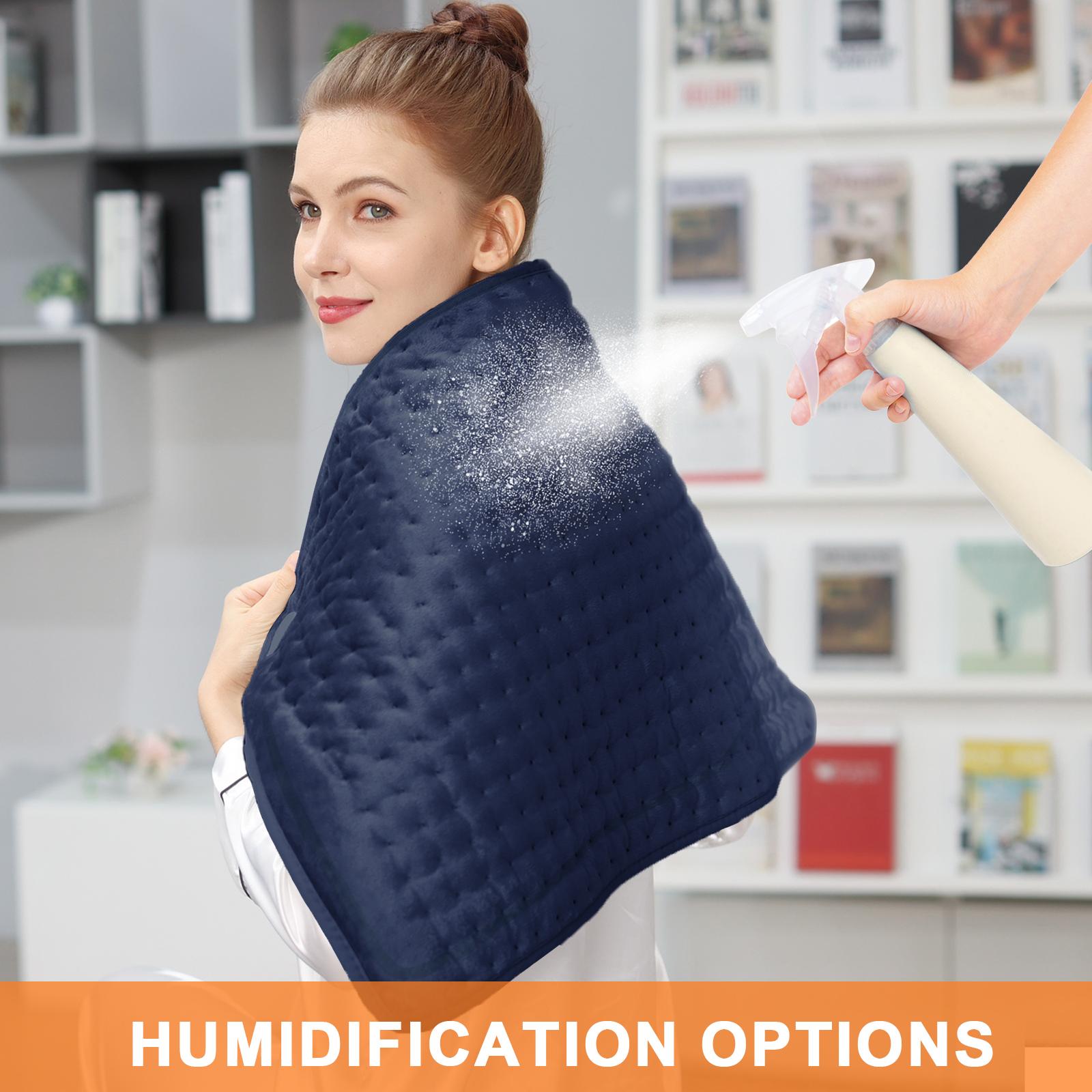 Dark Color Heating pad, size 40in×20in, 33in×17in, 24in×12in, 6 temperature levels and 4 time settings, portable, back, neck, shoulders and legs heating, machine washable, perfect holiday gift for men, women, parents, Christmas gift