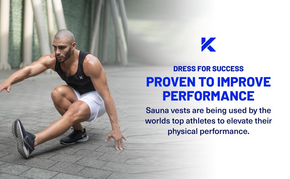 Kewlioo Men's Heat Trapping Zipper Sweat Vest for Gym, Fitness, Exercise