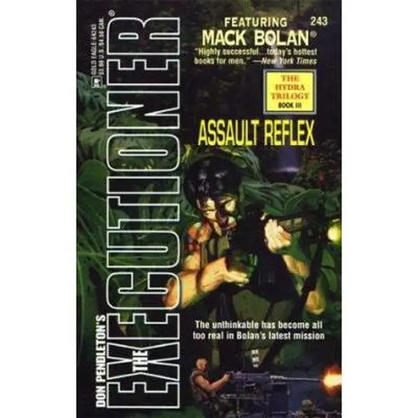 USED-Assault Reflex - The Executioner No.243, The Hydra Trilogy Book 3 - Literature Fiction Thriller Novel by Don Pendleton (Unknown), Literature Book, Fiction Books