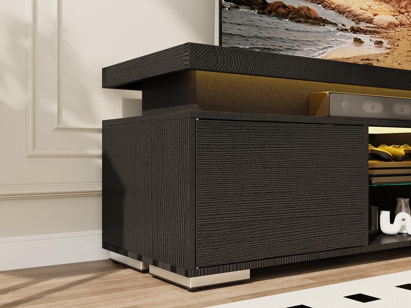 Yitahome TV Stands for Living Room, 65 55 50 inch TV Stand, Modern Entertainment Center w/Power Outlets, LED Television Stands with Storage, Wood TV Stand, Gaming Media Stand