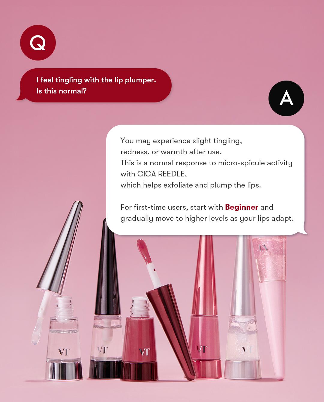 [VT Official] Special Edition Reedle Shot Lip Plumper Gift Kit + VT Reedle Shot Lip Plumper Key Chain, Stocking Stuffer, K-Beauty Spiculed Lip Plumper, Colored Lip Plumper