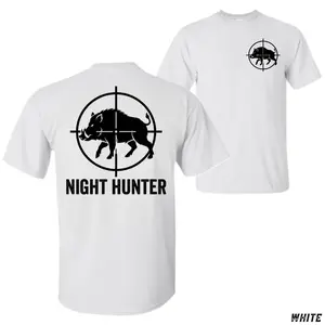Feral Hog Hunting T-Shirt – Night Hunter Wild Boar Crosshair Graphic Tee, Hog Hunting Shirt, Predator Control Outdoor Lifestyle Apparel for Men and Women