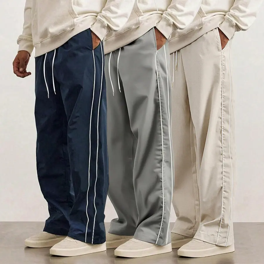 Dark blue + light gray + apricot