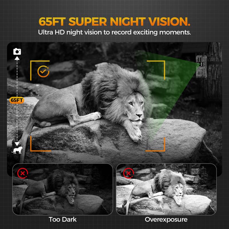 SeeVision 4G LTE Cellular Trail Security Camera 360° View FHD Live Streaming Solar Panel Night Vision Motion Detection Two-Way Audio for Hunting & Outdoor Security