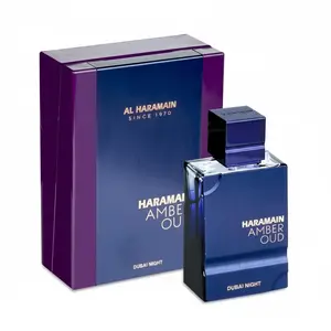 Al Haramain Amber Oud Dubai Night 2.0 oz (60ml) EDP - Long Lasting Unisex Perfume - Intense Tonka Bean, Vanilla & Amber - Luxury Arabian Night Fragrance