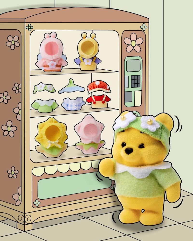 Disney Winnie the Pooh Heart Garden Series Figure Vinyl Blind Box - Cute and Soft  Plush Toy, Perfect for Hanging on Bags, Keys or Backpacks. A Lovely Gift for Any Occasion