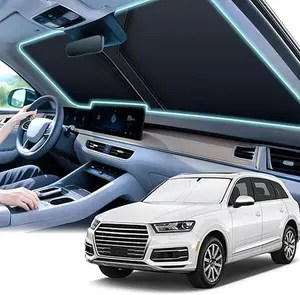 Car Windshield Sunshade – Foldable Reflective Sun Protection Cover for Front Window – Helps Reduce Interior Heat & Sun Glare, Easy to Install & Store, Universal Fit Auto Sun Shade for Daily Parking & Travel