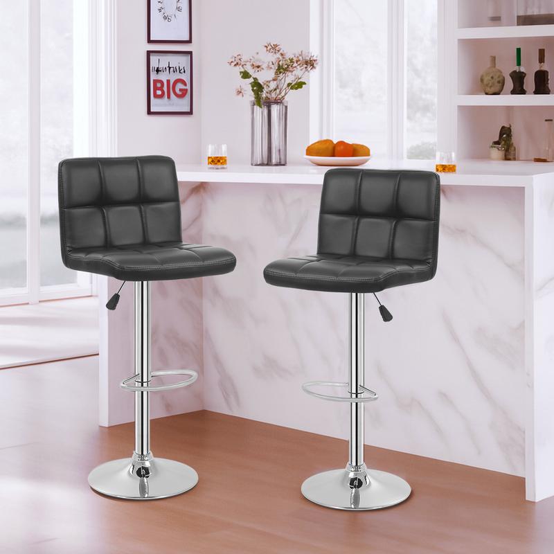 BestOffice Bar Stools Set of 2, Adjustable PU Leather Swivel Barstools, Modern Counter Stools with Back and Footrest, Counter Height Barstools for Bar, Kitchen and Dining Room BestOffice Bar Stools Set of 2, Adjustable PU Leather Swivel Barstools, Modern Counter Stools with Back and Footrest, Counter Height Barstools for Bar, Kitchen and Dining Room