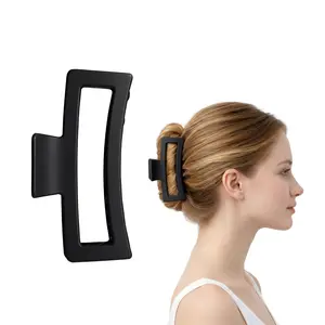 Red by Kiss Super Jumbo Matte Hair Claw Clip - Snag-Free Grip for Thick & Long Hair